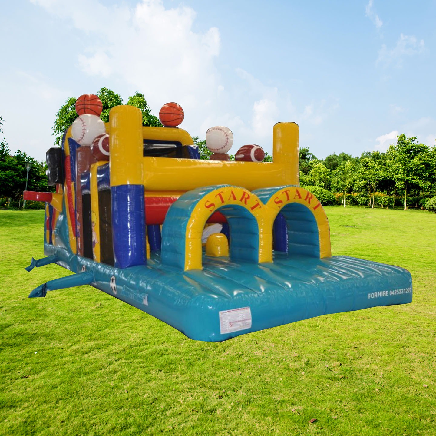 Sports Obstacle | Jumping Castle Hire Sydney | Jumping Rascals