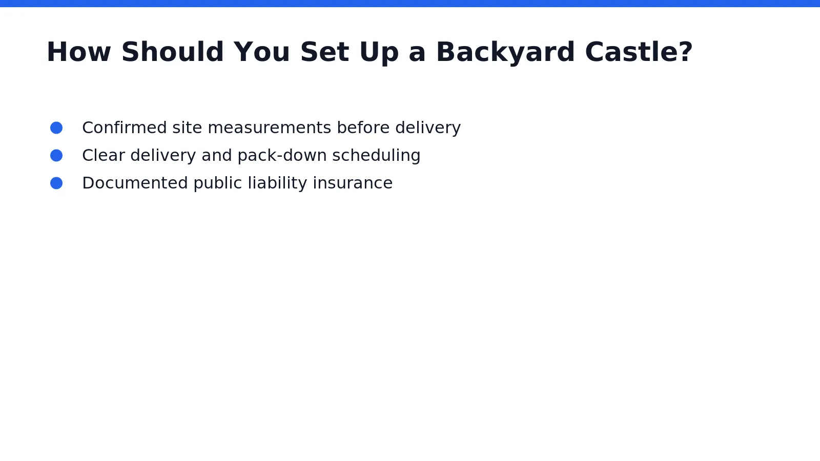 Space Comes First. A Safe Backyard Setup Starts With Measuring The Yard And Checking Ground